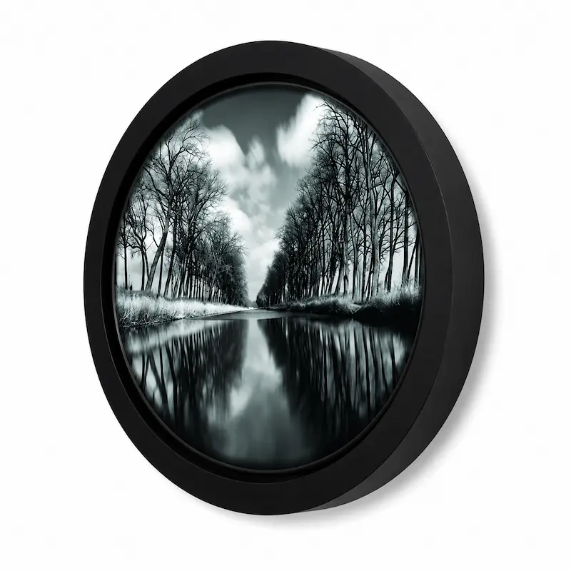 تابلو فریم چوبی لوتوس کد FWRB-80X80-B5