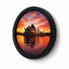 تابلو فریم چوبی لوتوس FWRB-80X80-B14