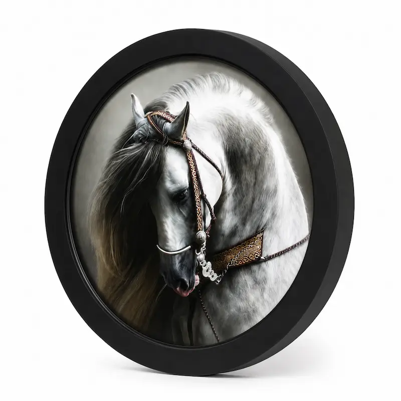 تابلو فریم چوبی لوتوس کد FWRB-80X80-B7